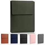 13,3–14 Zoll Laptop-Hülle - Gepolsterte, Dünne und Vielseitige Laptop-Tasche für Pro 14 Zoll/Pro 13,3 Zoll/Air 13,3 Zoll - Dunkelgrün