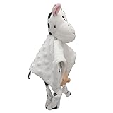 Hztyyier Plüschmaterial Kuscheltier Emotional Relief Sicherheitsdecke für Babys über 3 Monate Alt (Kuh)