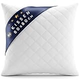 Amazinggirl Kopfkissen 80x80 cm - Kissen Allergiker Schlafkissen Polster Pillow Made in EU und Pillows for Sleeping 80 x 80 Bett Kissens für Schlafen Oeko-Tex Weiß