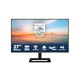 Philips 27E1N1600AE - 27 Zoll QHD Monitor, Lautsprecher, höhenverstellbar (2560x1440, 100Hz, HDMI 1.4, USB-C (65W PD), USB Hub) schwarz