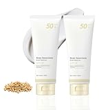 Bohnen-Sonnenschutz mit breitem Spektrum SPF50, koreanischer Sonnenschutz mit Bohnen Extrakt, Sojabohnen-Sonnenschutz-Serum-Creme, wasserfest & schweißfest, langanhaltender, nährt die Haut (2)
