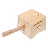 TOYANDONA Holzkasten Moxibustion Box aus Poliertem Holz mit Stabilem Boden Kompakt für Zuhause und Reisen Traditioneller Chinesischer Moxa Stick Halter für Körper und Bauch zur Sicheren