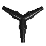 Yardwe Innenaquarium Brunnen Wasserpumpen Splitter Adapter Für Teichschlauch Gartenschlauch Splitter Y Typ Schlauchanschluss Für Außenwasserhahn Universeller Schlauchadapter