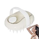 GkgWuxf Kopfhautschrubber, Kopfschrubber zum Waschen von Haaren – Silikonborsten, Haarpeeling für Damen und Herren, nass und trocken