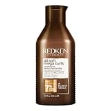 Redken Spülung für lockiges oder krauses Haar, Belebt, bändigt & hydratisiert trockenes Haar, Mit Aloe-Vera, All Soft Mega Curls Conditioner, 300 ml