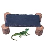 Jlobnyiun Sonnenbadestein für Reptilien, Heizstein für Schildkröten mit Erdspieß – Natürlicher Lebensraum gegen Feuchtigkeit mit Klettern für Süßwasseraquarium und Terrarium