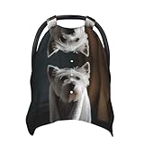 Xiso Ver Hundedecke mit Handtuch, 1 Autositzbezug, Baby-Stilldecke zum Stillen, dehnbarer Autositz-Baldachin, Mehrzweck, Milchschnee, 5-in-1-Bezug, Geschenke für Baby und Mutter