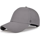 AOPREL Baseball Cap Herren Damen, Wasserdicht Basecap, Atmungsaktivem UV-Schutz Baseball Kappe für Outdoor-Aktivitäten, Golf, Tennis (DE/NL/SE/PL, Alphanumerisch, Einheitsgröße, Grau)