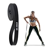 Fitnessbänder, 100% Latex Resistance Bands, Einzelpackung Gymnastikband, Widerstandsbänder Fitnessband Gummiband Sport für Muskelaufbau, Yoga, Pilates, Krafttraining