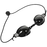 UKCOCO Schwarz Verstellbare Pu augenmaske Schutzgoggle für Beauty mit Ergonomischem Design und Lichtblockierendem Effekt Komfortabel Langlebig für Kosmetische Anwendungen