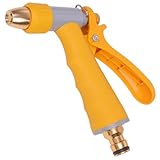 Abaodam Hochdruck Wassersprüher Auto Waschdüse aus Kupfer Rutschfeste Gartenbrause für Autowäsche und Bewässerung Kompatibel mit Gartenschläuchen