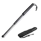 24 Zoll Ski- und Wanderstöcke in Schwarz Leichte und langlebige Trekking Mit Schlagstockhüllen, Outdoor Sport tragbare Ausrüstung Camping, Angeln, Abenteuerwerkzeug