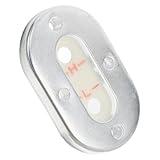 Homoyoyo Ölfenster des Luftkompressors druckluftkompressor tauchpumpe eisenfenster Handwerker-Luftkompressorteile Zylinderkopf des Druckluftbremskompressors Aluminiumlegierung Silver