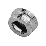 Metall-Adapter mit Innengewinde für wassersparende Küchenarmaturen, Luftsprudler Anschluss, kompatibel mit 16 mm-22 mm Wasserhähnen, Silber (20 mm - 22 mm (außen))