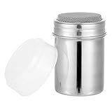 Hauojaus Puderzuckerstreuer​​ Mehlsieb​​ Edelstahl 200ML ​​Mehlstreuer Zuckerstreuer​​ mit Deckel 6x8.5cm/2.36x3.35inch ​​Kakaostreuer für Backen Kakao,Kaffee,Schokolade,Zucker,Salz,Mehl