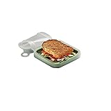 AQQWWER Lunchboxen Tragbarer Silikon-Toast-Box Wiederverwendbarer Sandwichkasten verhindern Flüssigkeits-Leck-Lunch-Boxclean-Umwelt-Strower-Box