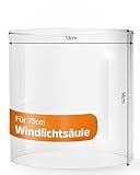 BENTSON Ersatz Glaszylinder für Windlichtsäule Design I Für 75cm
