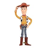 Disney Store Official - Pixars Toy Story - Sheriff Woody - Interaktive sprechende Actionfigur - 39 cm/15' - Cowboy-Puppe mit Zugband - Über 15 englische Sätze - Ab 3 Jahren
