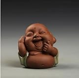 Handgemachte lila Sand Tee Haustier Desktop Dekoration Schöne Buddha kleiner Mönch Tee Haustier Teezubehör Geschenk