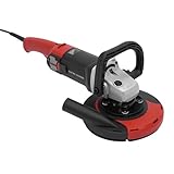 HarBin-Star - Betonschleifer, Winkelschleifer, Betonfräse Set, 1580W Scheiben-Ø 180 mm, 6 Gänge Geschwindigkeit Einstellbar, für Schleifen verschiedener Materialien (Schwarz)