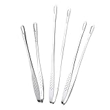 FONDOTIN 3 Stück Grillzange kitchen tools küchenwerkzeug hobelbankzangen plier grill zangen Küchenzange Essenszange Steakklemme Outdoor-Kochzange grillen kochzange Rostfreier Stahl Silver