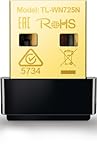 TP-Link TL-WN725N Nano USB WLAN Stick Adapter (bis zu 150Mbit/s, Nano Größe, Soft AP, geeignet für Windows 10/8.x/7/XP, Mac OS 10.9~10.13) schwarz