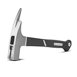 STAHLWERK Latthammer aus geschmiedetem Carbon-Stahl | robuster Klauenhammer mit rutschsicherem Fiberglas-Griff | Zimmermannshammer | Dachdeckerhammer | Fiberglas-Hammer
