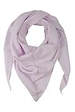fashionchimp BASIC-Dreieckstuch in Uni-Farben aus 100% Baumwolle, Dreieck Musselin-Schal, leichtes Tuch für Damen und Herren (Flieder-Pastell)