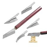 Modellbau Werkzeug Set - Mini Handsäge für präzises Basteln und Schneiden, Hacksaw Tool Kit - Edelstahl-Säge mit 4 Klingen, doppelseitigem Zahndesign, ideal für Modellbau und Holzschnitzerei