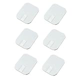 Anneome 6Stücke Selbstklebende Elektrodenpads für Wiederverwendbare Gel Pads zur Schmerzlinderung aus Hautfreundlichem Silikon für Muskelstimulation