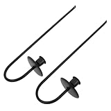 iplusmile 2 Stück Wandkerzenleuchter Kerzenhalter zur Wandmontage Wandkandelaber Scones für die Wanddekoration Votivkerzenhalter Kerzenleuchter Wanddekoration Eisen Black