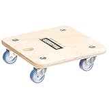 Wagner Transporthilfe MM 1353 I 29 x 29 x 8,5 cm - Tragkraft 250 kg - ideal für Unhandliches, Geräte & Möbel I Griffloch I bestens beweglich I FSC®-Zertifiziert - 20135301