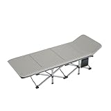 SONGYL-20249 Camping Tragbares faltbares Bett, Büro-Einzelbett, Nickerchenbett, Recap-Stuhl, einfaches Begleiterbett Feldbetten(Groß)