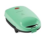 Nostalgia MyMini Persönlicher Sandwichmaker, Antihaft-Panini-Presse, Pizza-Taschen, Quesadillas, Mintgrün
