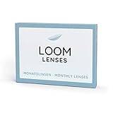 LOOM Lenses Monatslinsen weich, 3 Stück | BC 8.6 | DIA 14.2 | Kontaktlinsen mit Stärke: -0.75 Dioptrien