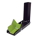 TRUTZHOLM Motorradwippe Stahl für Vorderrad Hinterrad 10-Fach verstellbare Radaufnahme Radgröße 8-24 Zoll bis 450 kg Reifenbreite bis 145 mm Montageständer Radwippe Vorderradklemme in schwarz/grün