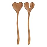BUTLERS Salatbesteck-Set ACACIA Herz 2-teilig