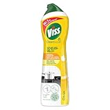 Viss Cleanboost Scheuermilch Citrus effektives Reinigungsmittel 100% kraftvoll gegen Fett und Schmutz mit 100% natürlichen Reinigungspartikeln 500 ml