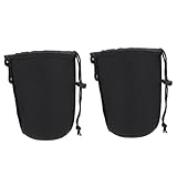 Gadpiparty 2 Stück Neopren Objektivtaschen Mit Kordelzug Schutz Für Kameraobjektiv Bis 7Cm Länge Und 8Cm Durchmesser Stoßfest Wasserdicht Flexibel