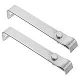 ELAYARD 2 Stück Erdungsklammern aus Förmigem Halterungen für Blitzableiter Wetterbeständig Präzise Ausrichtung Einfache Montage für Industrie und Zuhause