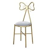 YTGHBIML Küchenstuhl Esszimmerstühle Metallrahmen Küchenstuhl Freizeit Gepolsterte Stühle Mit Schmetterlingsrücken Lounge Chair Für Schlafzimmer Side Chair Praktisch