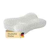 nuruun® Orthopädisches Nackenkissen (55x38x12cm) – Nackenstützkissen aus Viskose Memory Foam – Orthopädisches Kopfkissen für erholsamen Schlaf