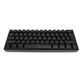 RGB Backligit Gaming -Tastatur, Drahtlose 60% Kompakte 61 Tasten 8 Farbmodi Wiederaufladbare Batterie 2,4 G Drahtlos mit Ergonomischem Design für PC -Laptop