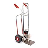 RLW Profi Aluminium Sackkarre Stapelkarre Alu200 200 kg - Schaufel 280 x 280 mm - Made in EU - kein Asien-Import !! (Räder nach Ihrer Wahl) (Luftrad/PVC-Felge/Gleitlager)