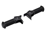 Set: 2x Beifahrerfußraste, rund, schwarz