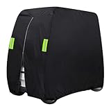 Golfwagen-Abdeckung, Outdoor-Überdachung, wasserdicht, winddicht, Material, Reißverschluss, tragbares Design mit Aufbewahrungstasche, schwere Abdeckung für Regenschutz, 280 x 122 x 168 cm