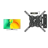 LG 43NANO769QA TV 109 cm (43 Zoll) NanoCell Fernseher & Amazon Basics - Bewegliche TV-Wandhalterung, für Fernseher mit Einer Bildschirmdiagonale von 26-55 Zoll/66-140 cm, Schwarz