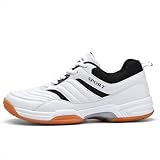 ForceRoute Badmintonschuhe,Männer,Frauen,Volleyball Pickleball Schuhe,Squashschuh,Pingpong-Schuhe,Unisex,Leichte,rutschfeste,Atmungsaktive,für Verschiedene Fitness Sport,Outdoor Fitness