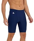 SURFEASY Herren Wettkampf-Schwimmhose Lang Badehose zum Schwimmen Racing Trainings (Marineblau, L)