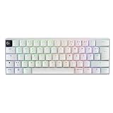 Logitech G PRO X 60 LIGHTSPEED kabellose Gaming-Tastatur, ultra-kompakte mechanische 60%-TKL-Tastatur, LIGHTSYNC RGB, Doubleshot-PBT-Tastenkappen, optische taktile, Windows PC, QWERTZ DE - Weiß